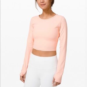 Lululemon Ever Elated Cropped Long Sleeve “Nulu”